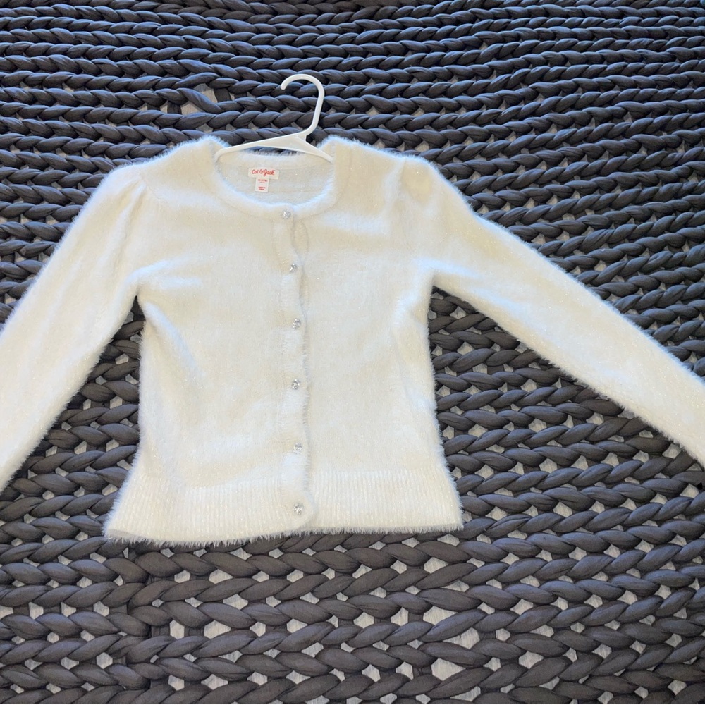 Cat & Jack white cozy sweater